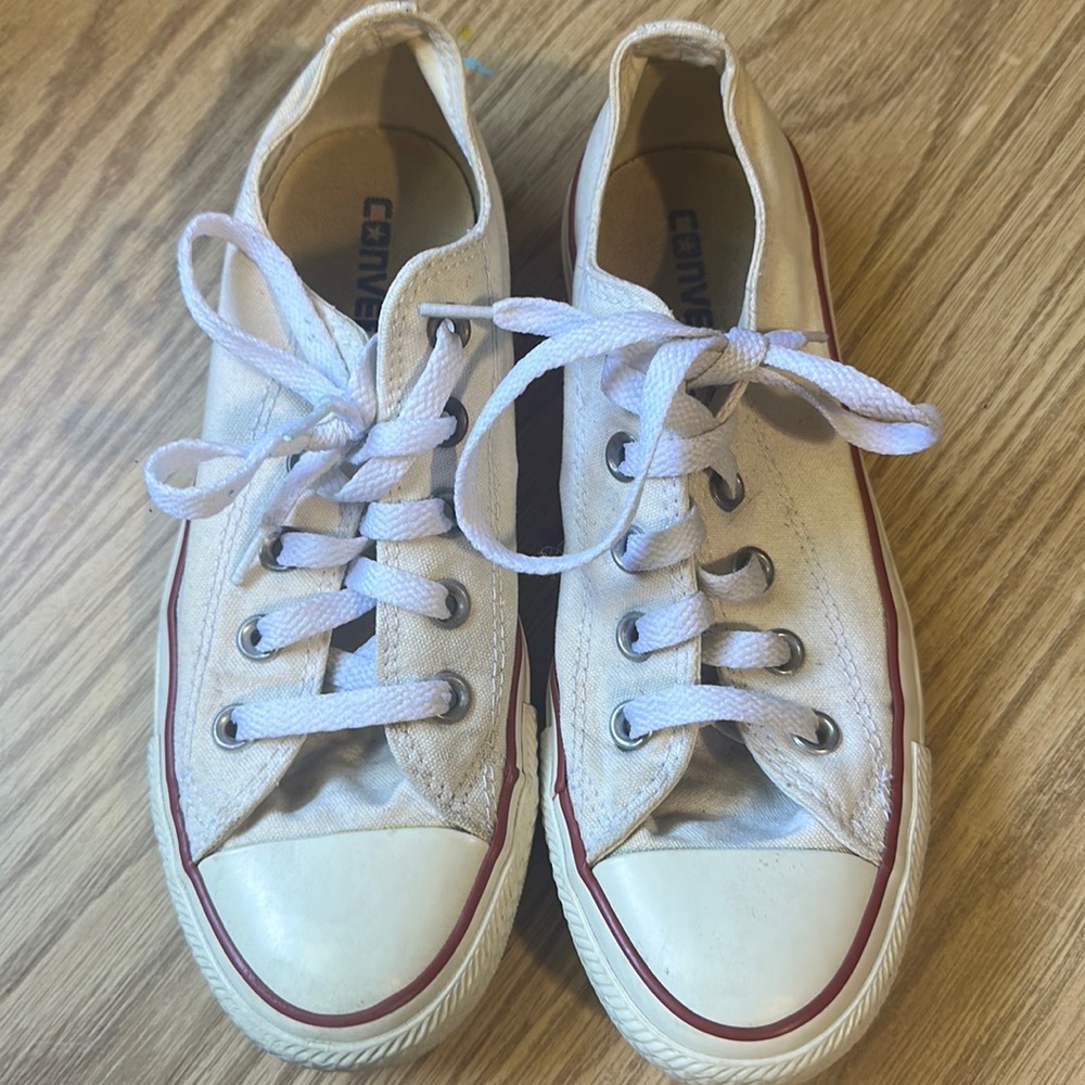 White Converse sneakers